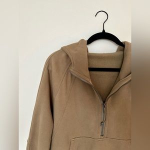 Lululemon scuba oversized half zip hoodie in color artifact